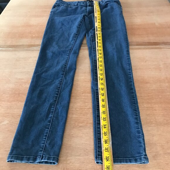 Prana Skinny Jeans Women 10/30 Blue Mid Rise Medium Wash Stretch Preppy - Picture 4 of 10